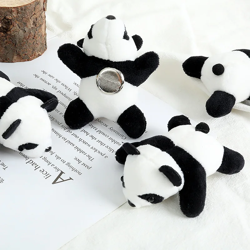 

2022 New Cartoon Plush Cute Panda Keychain for Gifts Backpacks Key Chains Key Ring Men Women Charm Bag Pendant Birthday Gift