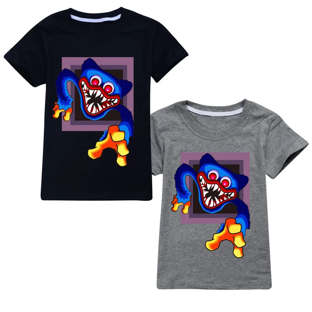 

2023 Summer Kawaii Cute P-POPPYING T Shirt Kids 3D Colorful Print Tshirt Girls Short Sleeve T-shirt Ladies Raper Style Top