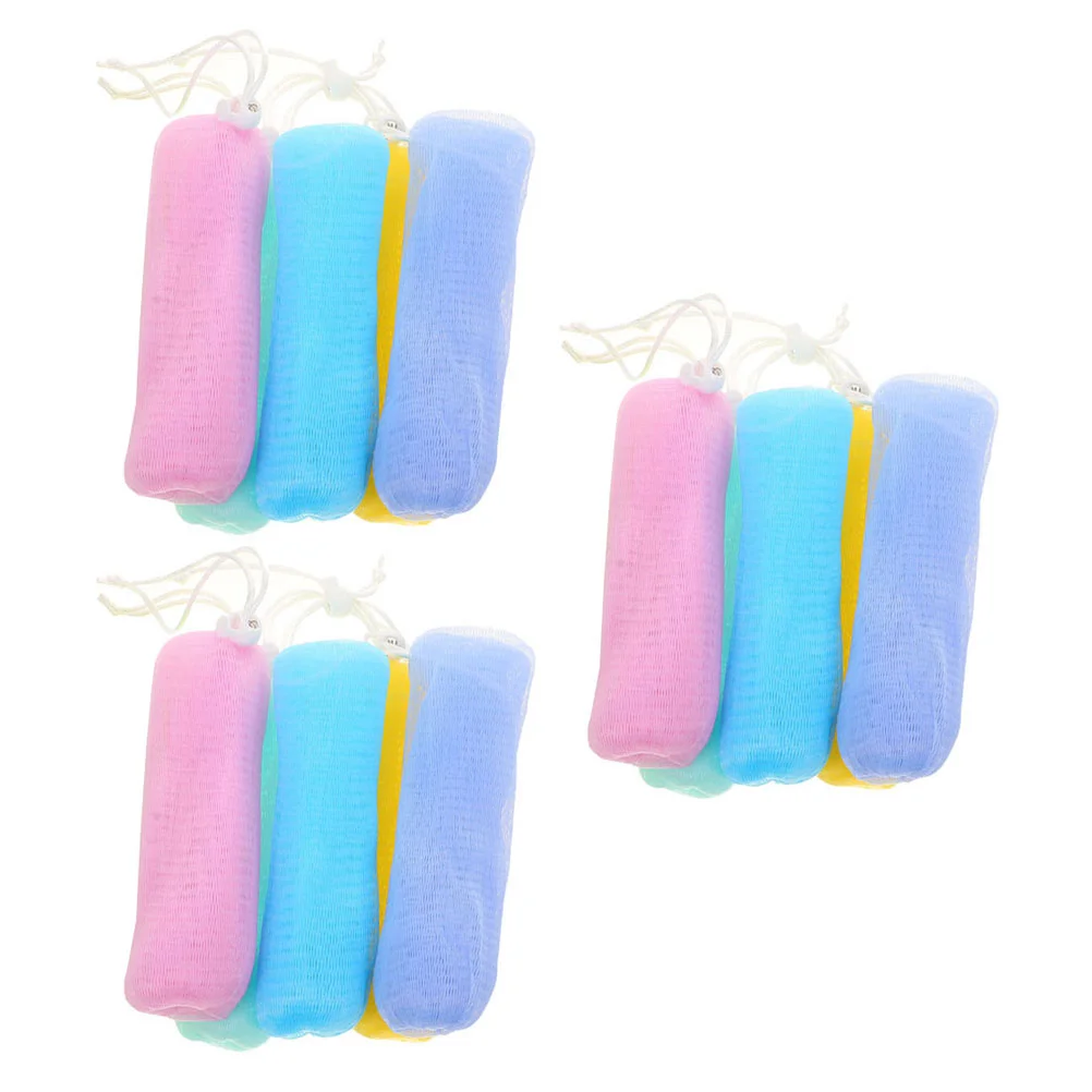 

15 Pcs Foaming Soap Mesh Bag Pouch Bathing Supply Liquid Face Wash Accessory Storage Net Cleansing Scrubbing Bubble