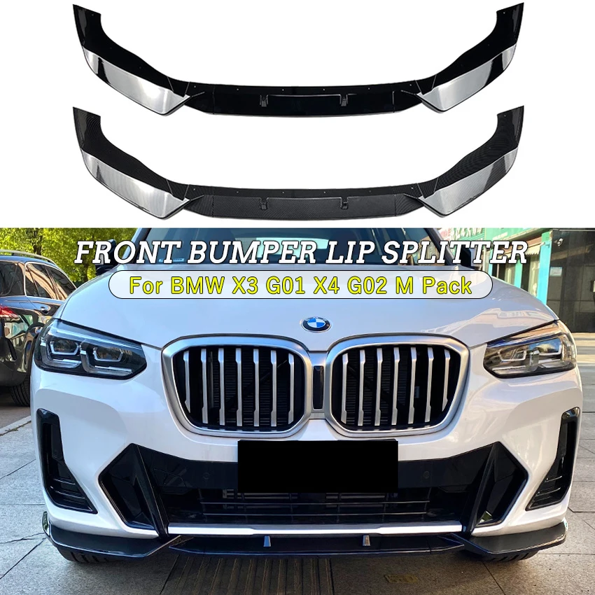 Сплиттер для переднего бампера BMW X3 G01 X4 G02 ix3 G08 M в упаковке спойлер губ диффузор