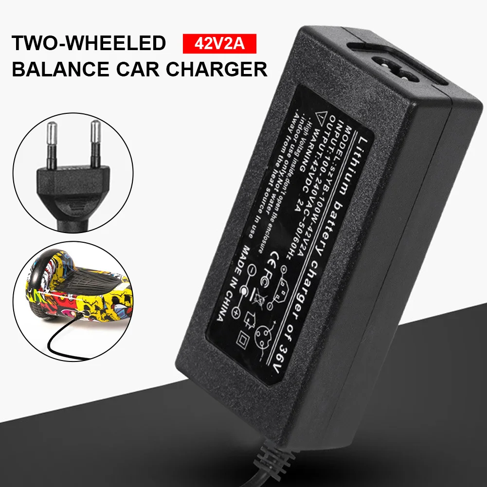 

36V 2A battery charger Output 42V 2A Charger Input 100-240 VAC Lithium Li-ion Li-poly Charger For 10Series 36V Electric Bike