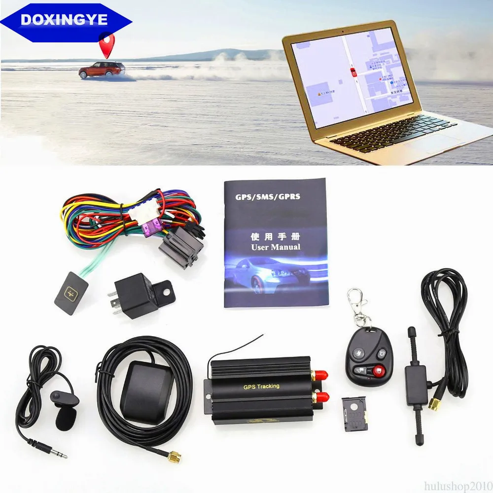 

Автомобильная система GPS-трекера DOXINGYE TK103B, GPS / GSM/GPRS, автомобильный трекер-локатор с SIM-картой SD, защита от кражи