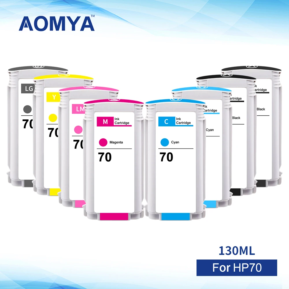 Чернильный картридж Aomya Для HP 70 HP70 для Designjet Z2100 Z3100 Z3200 Z5200 Z5400 с полными чернилами и