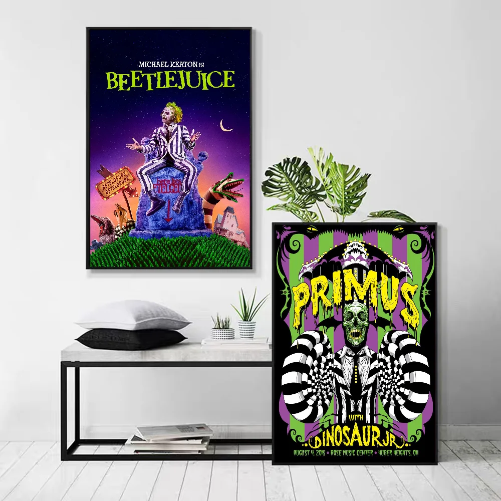 Классический фильм Битлджус комедийный ужасов липкие постеры необычные