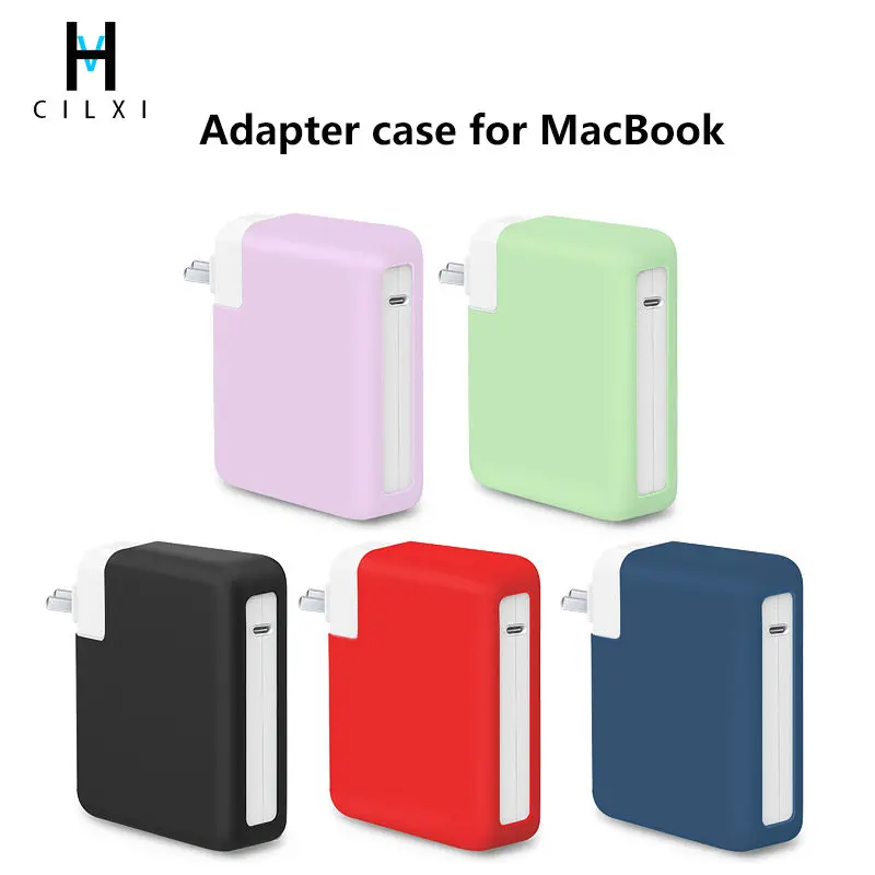 

For Macbook Charger Protective Sleeve Laptop Power Adapter Silicone Sleeve 29 30 60 61 67 5 87 96 140w Charger Anti-shock Case