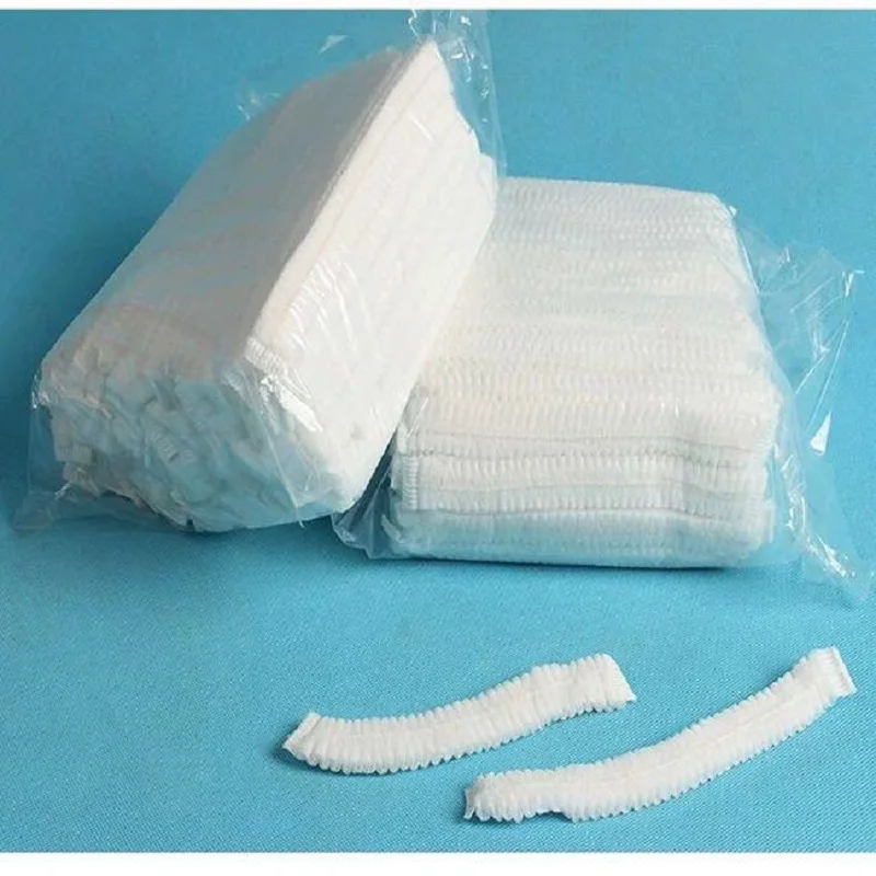 19-дюймовая двухусиленная одноразовая Нетканая полосатая шапка Пылезащитная