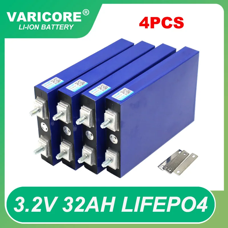 

4 шт., аккумуляторные батареи 3,2 В, 32 Ач, фосфат, 3C разряд, 32000 мАч, 12,8 В