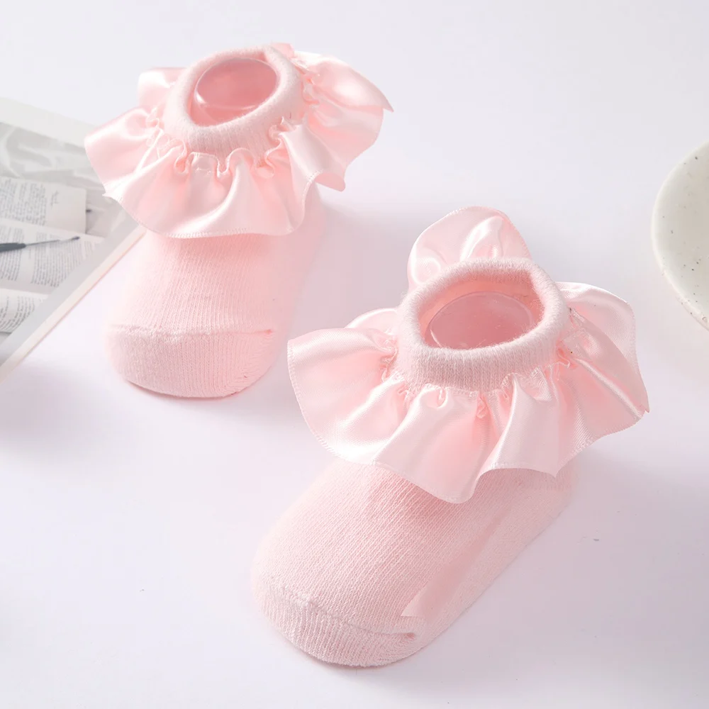 

1Pairs Newborn Baby Princess Socks Infant Baby Cotton Socks Lace Autumn Toddler Socks Baby Clothes Accessories 0-2Y