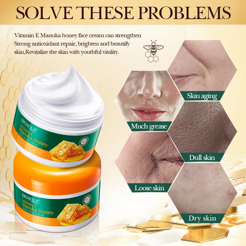 Манука Медовый укрепляющий крем для лица увлажняющий антивозрастной подтяжки