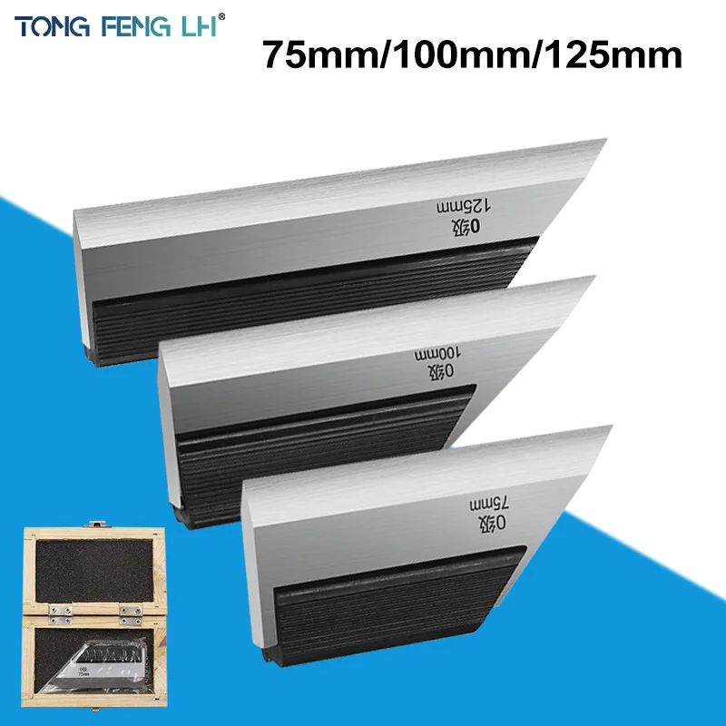 

0 Grade Steel Blade Ruler Square Ruler Knife Edge Ruler Straight Edge Ruler 75MM 100MM 125MM