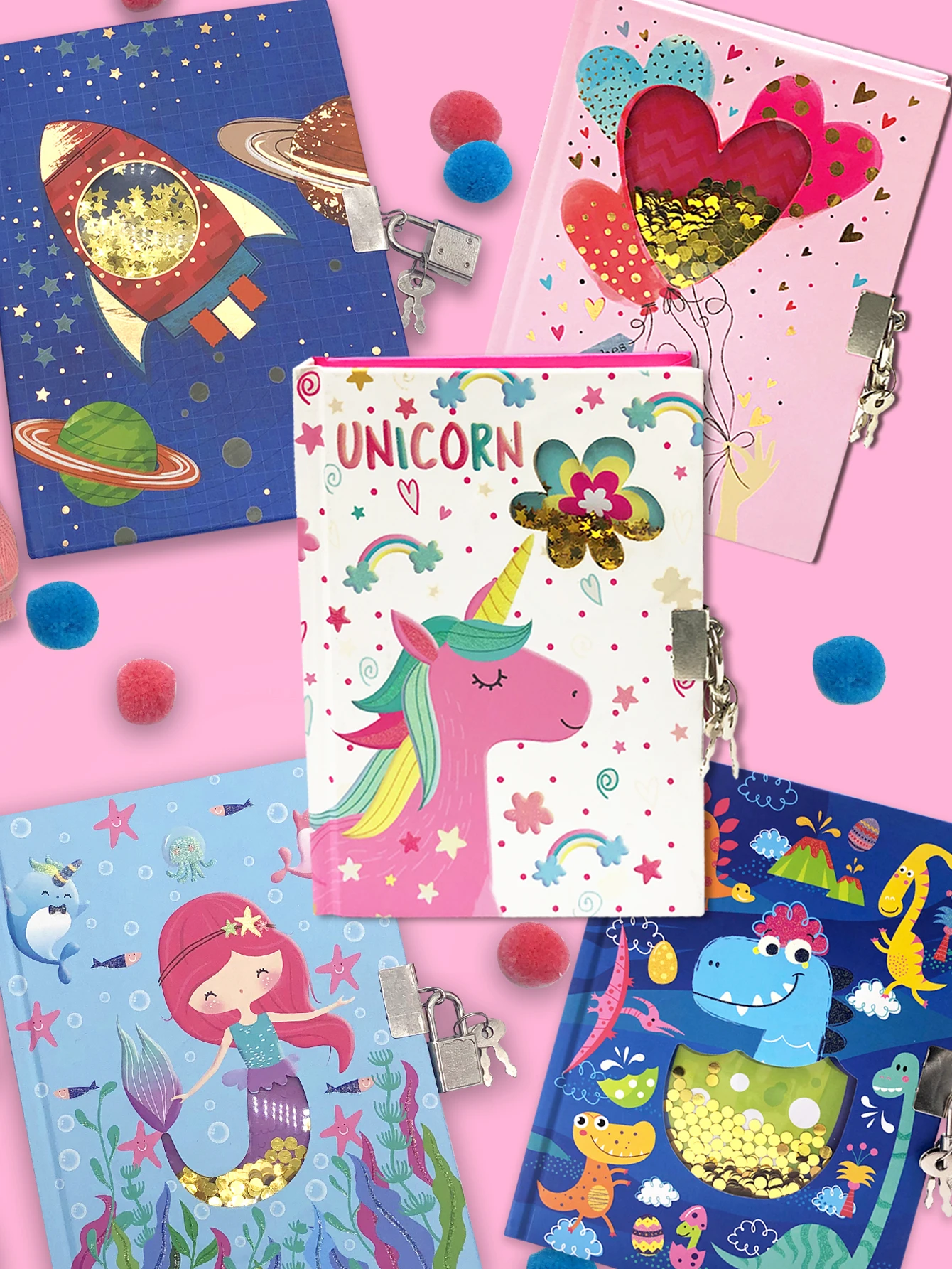 Дневник с замком и ключами журнал на 160 страниц милый блокнот для маленьких детей