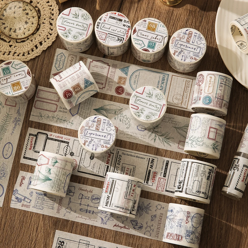 

Journamm 40mm*3m Memo Pad Style Washi Tapes Sticker Stationery DIY Scrapbooking School Supplies Collage Photo Album Decor Tapes