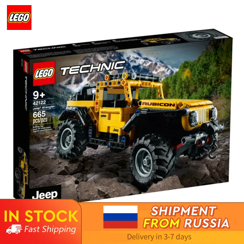 

[100%Original]LEGO Technic Jeep Wrangler 42122; an Engaging Model Building Kit for Kids;High-Performance Toy Vehicles (665 Pcs)