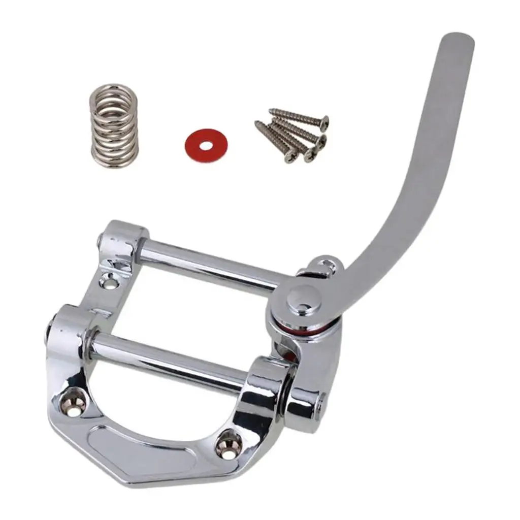 

1x Electric Guitar Tremolo Unit Bridge Tailpiece Silver For SG Accs