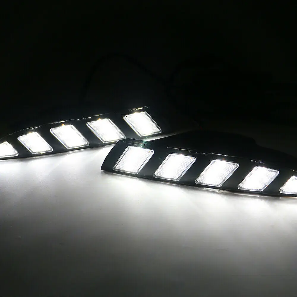 Автомобильные светодиодные дневные ходовые огни DRL противотуманные фары