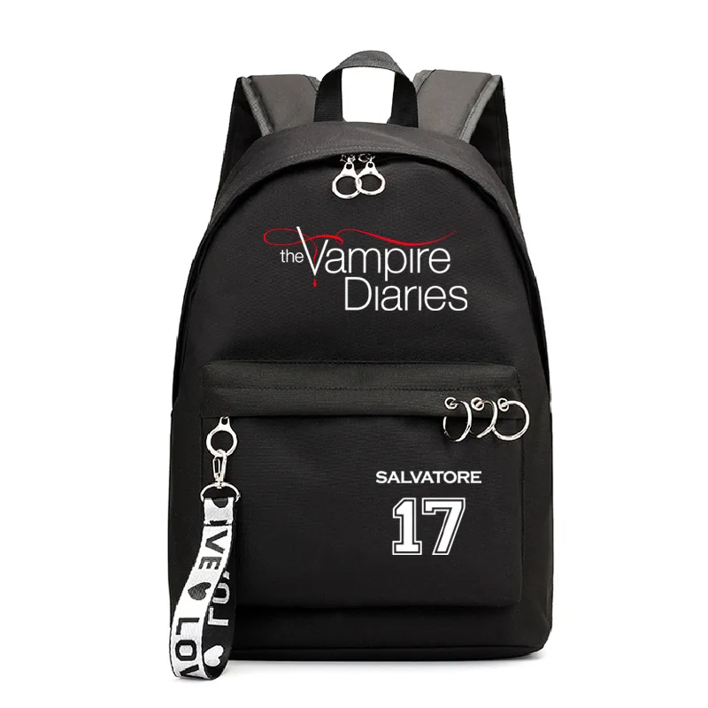 Рюкзак с дневниками вампира, школьный ранец для студентов и подростков, вместительная сумка для ноутбука для мужчин и женщин, школьная сумк...