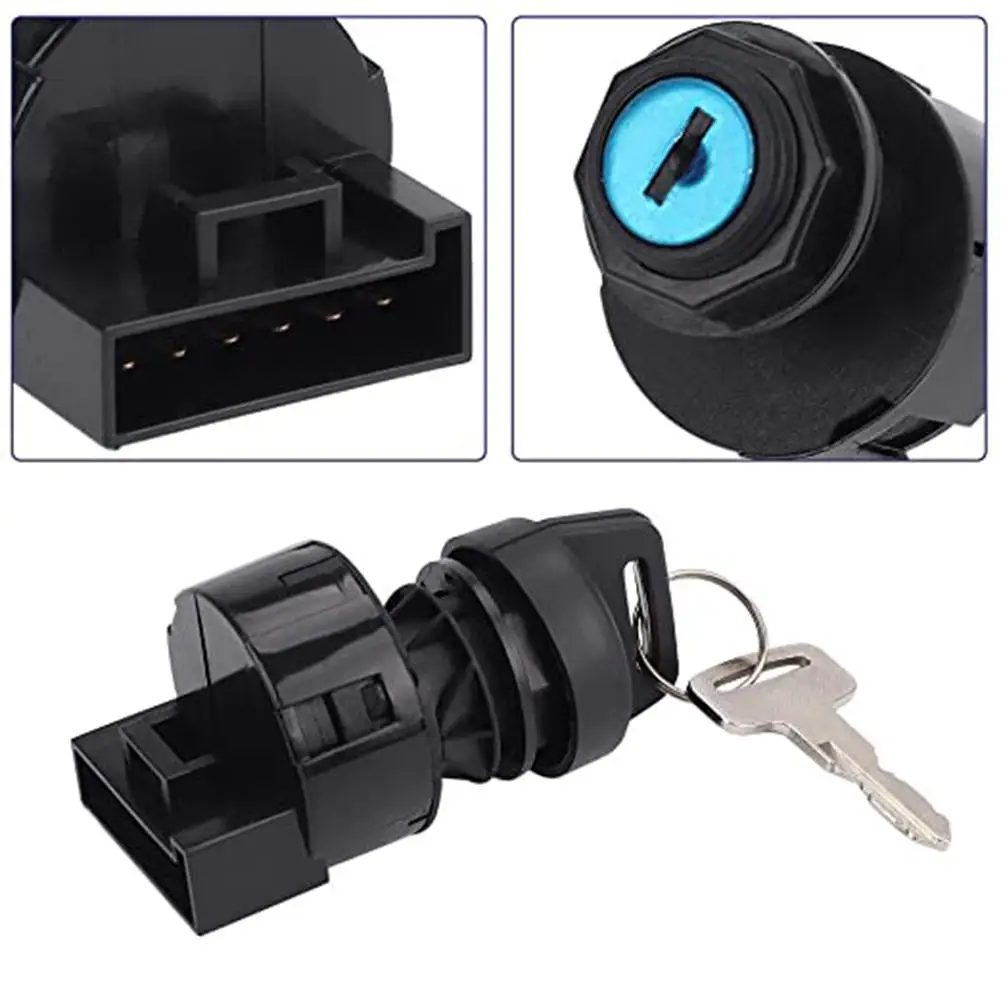 

Ignition Key Switch For Honda ATV For POLARIS ATP 330 500 POLARIS Hawkeye 300 POLARIS 500 PREDATOR ATV 2 Keys 6 Point Pin