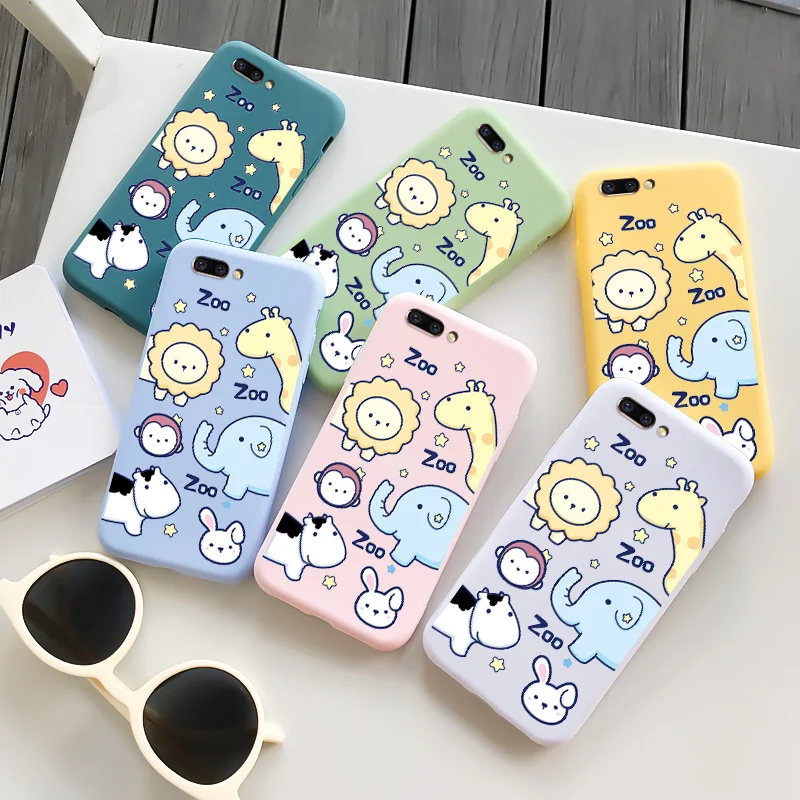 

ZOO Case For OPPO R7 R9 R9S R11 S X R15 R17 Pro Plus Silicone Soft Shell Candy Colors For OPPO R15 Case