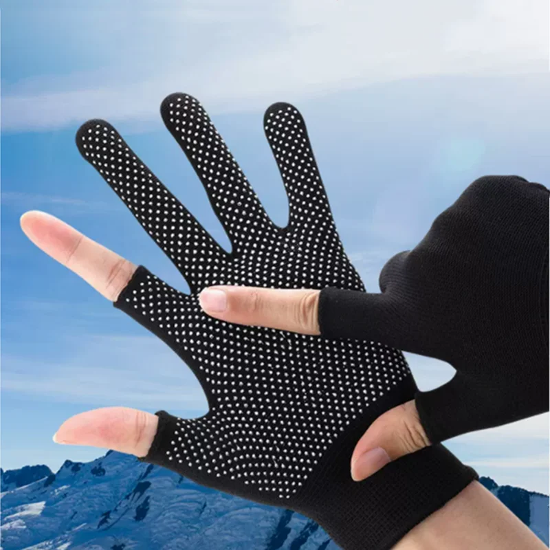 New Unisex Sports Gloves Slip-Proof Gloves Fashion Sensitive Fingertip Touch Gloves Women Cycling Gloces Fingerless Gloves