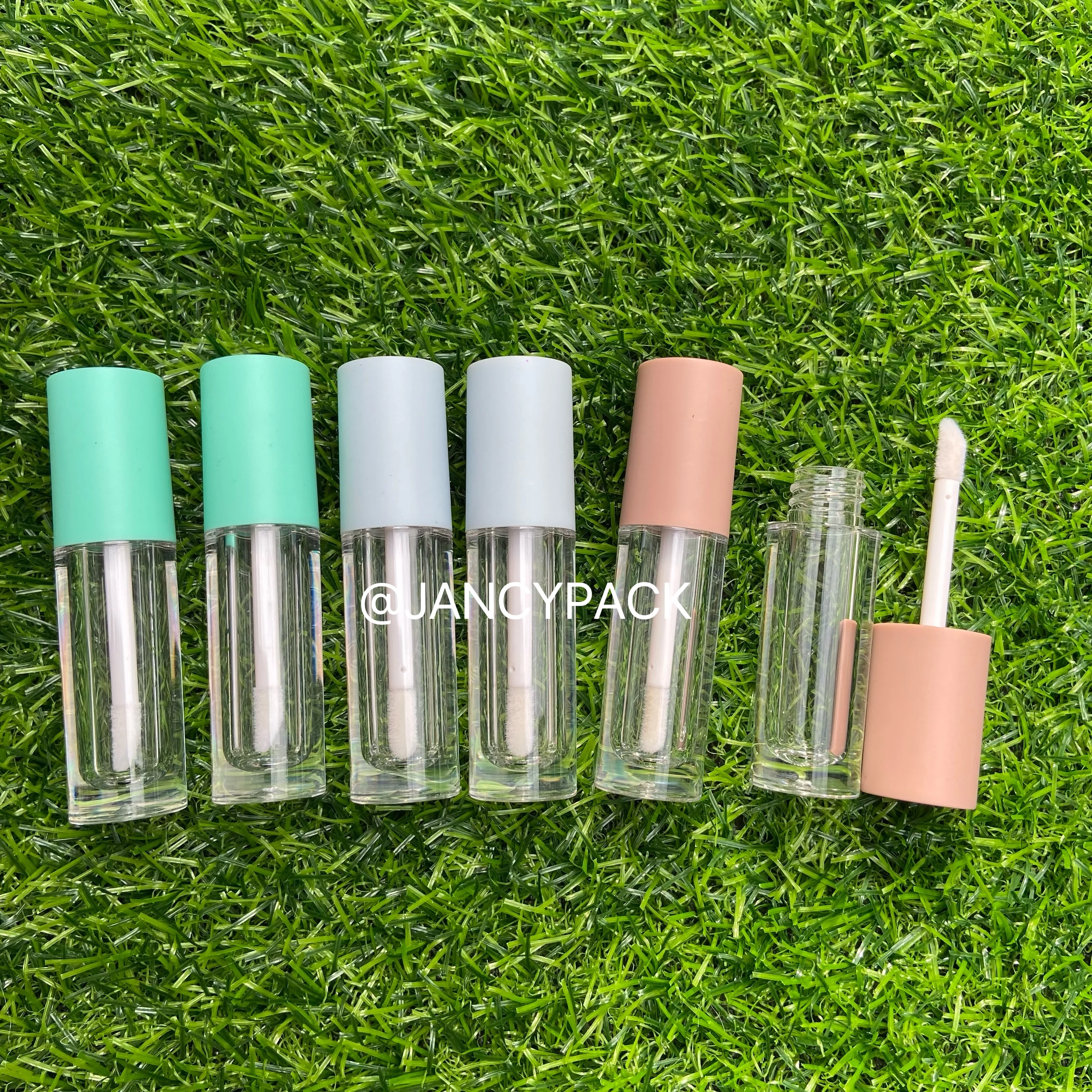 3ML Lip Gloss Tube Clear DIY Lip Glaze Containers Refillable Cosmetic Bottle  Empty Liquid Lipstick Container Custom Logo