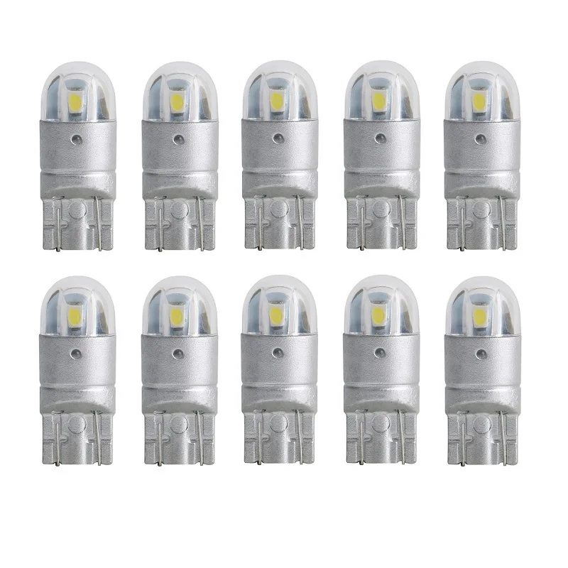 

4/10pcs Car Light W5W T10 LED Tail Side Signal Bulb 3030 SMD Marker Lamp Reading License Plate Trunk Wedge Parking Dome Light DC