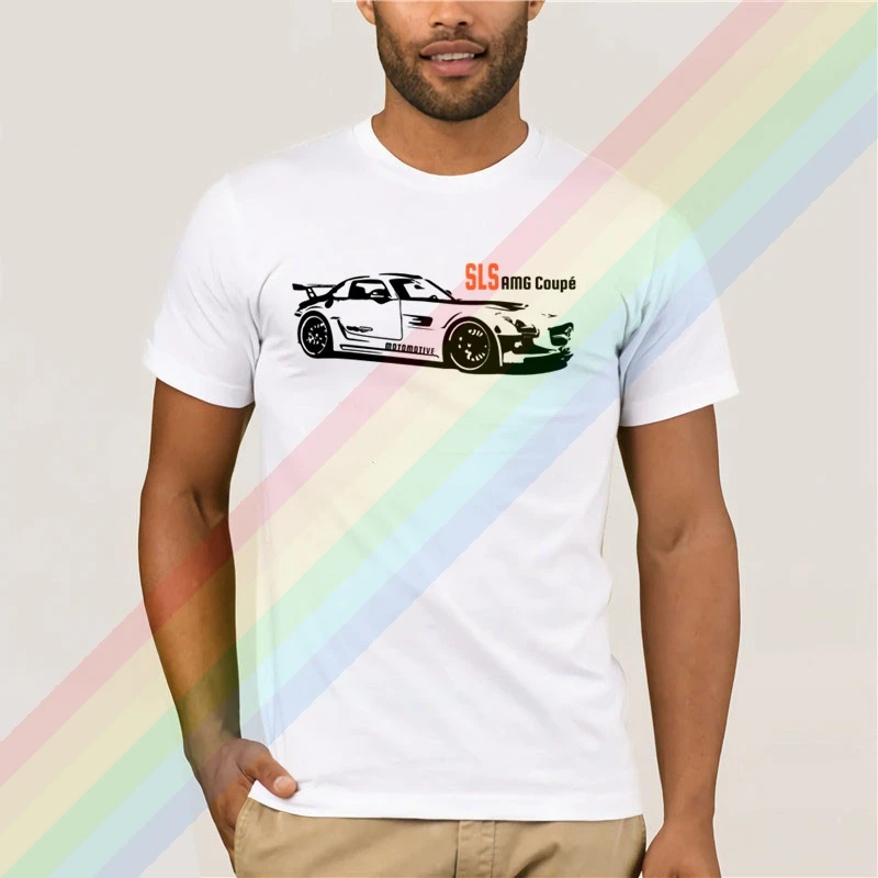 

am racing car g Shirts SLS Muscle Car Men Women Summer 100% Cotton Black Tees Male Newest Top Popular Normal Tee Shirts Unisex