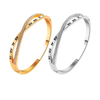 trend heart roman numerals tassel bracelets for women couple rhinestone chains golden bangles butterfly pulseras luxury jewelry