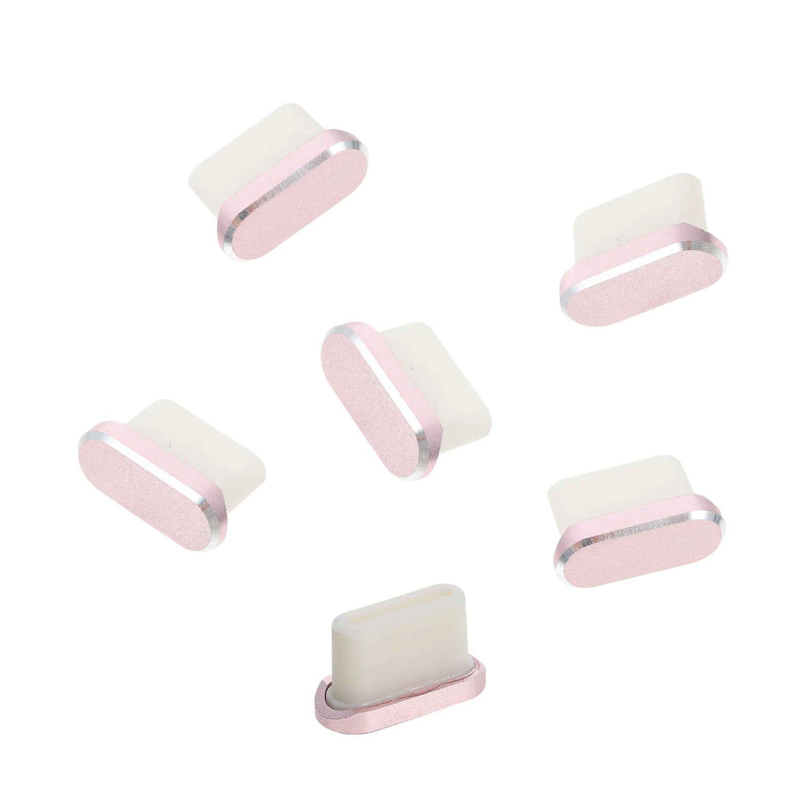 

6Pcs Type-C Anti-dust Stopper Plugs for Protection Data Port of Mobile Phone