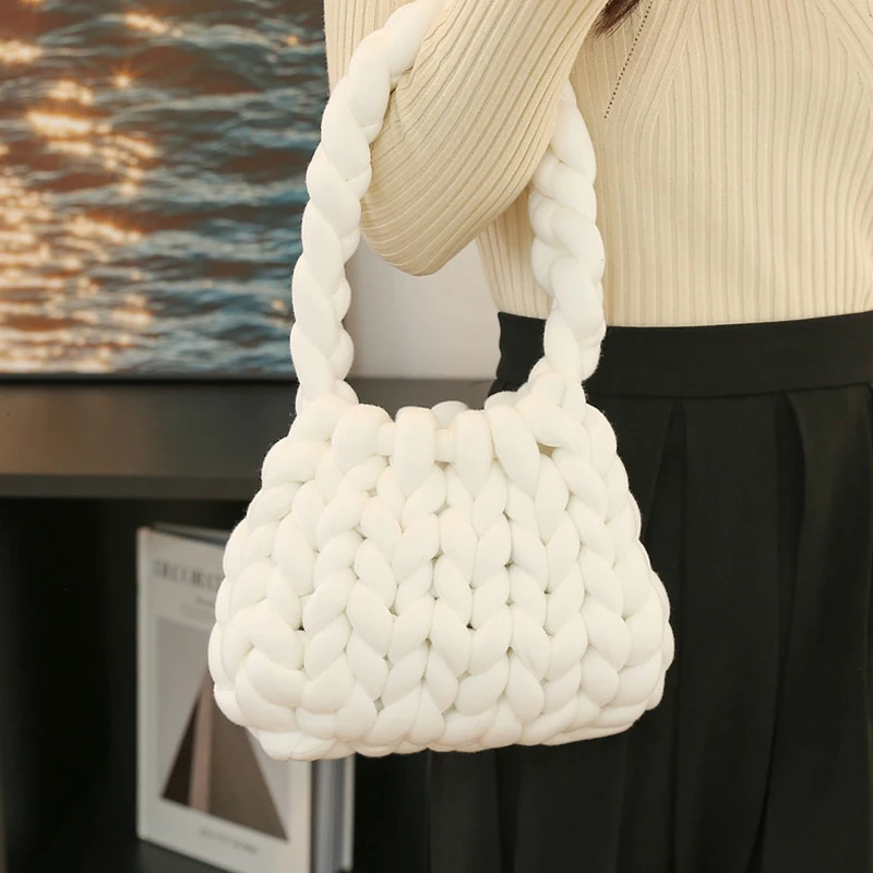 

Versatile Tote Bag For Women Luxury Designer Handbags And Purse 2023 Spring New In Cotton Fashion Casual Soft Pouch Shoulder Bag