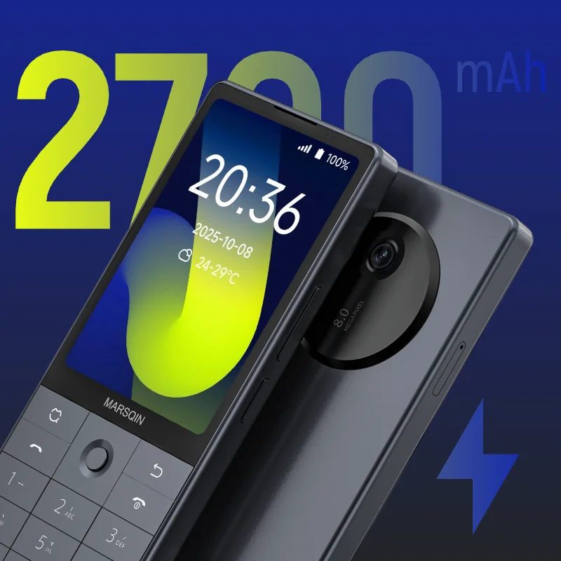 Фото Новый смартфон Qin F25, Google Play, Android 14, две SIM-карты, 6 ГБ + 128 ГБ, 2700 мАч, WIFI Bluetooth, сенсорный экран 3,54 дюйма, MTK8786 №3