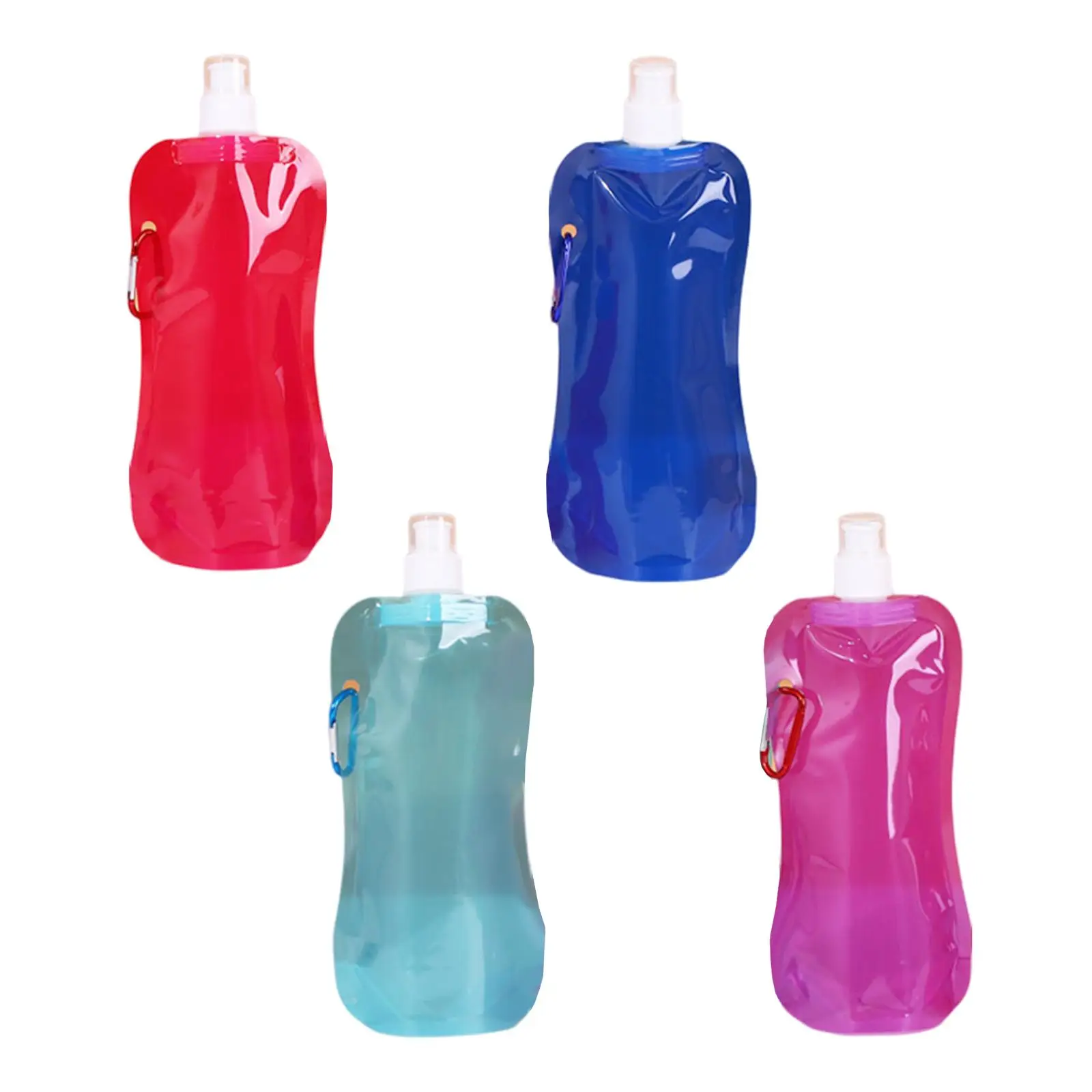 Collapsible Water Bottle Durable Foldable Water Bottle Portable Water Bag for Travel Hiking Yoga Cycling Climbing