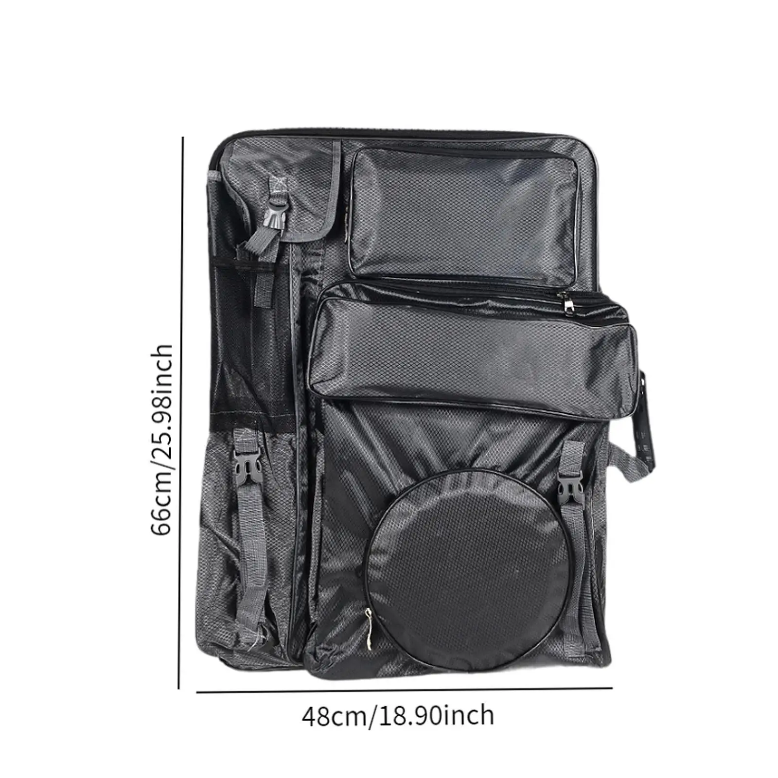 2/4K Art Portfolio Case Portable Supply Carrying Bag Sketch Pad Storage for Brushes Paint Palette Poster Board Pencils