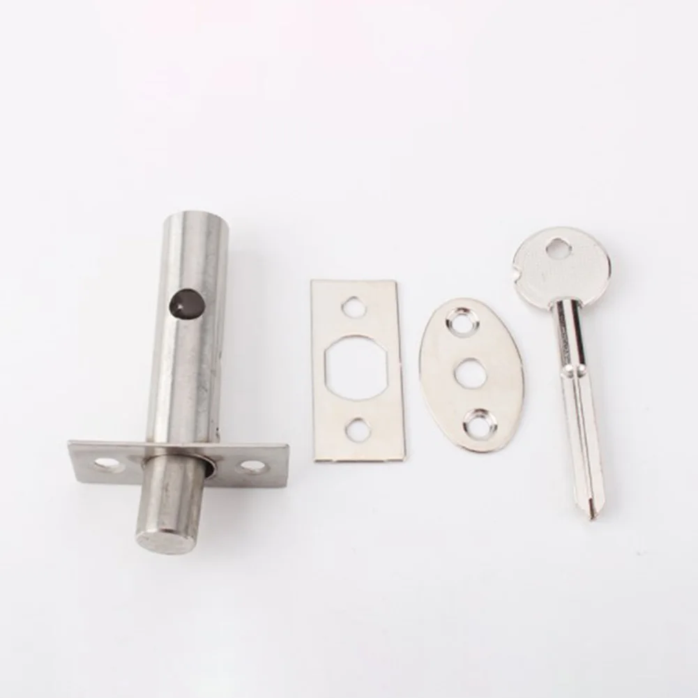 

1 Pcs Bolt Lock Stainless Steel Pipe Well Lock Pipe Fire Pipe Well Lock Concealed Door Invisible Concealed Lock Channel Lock
