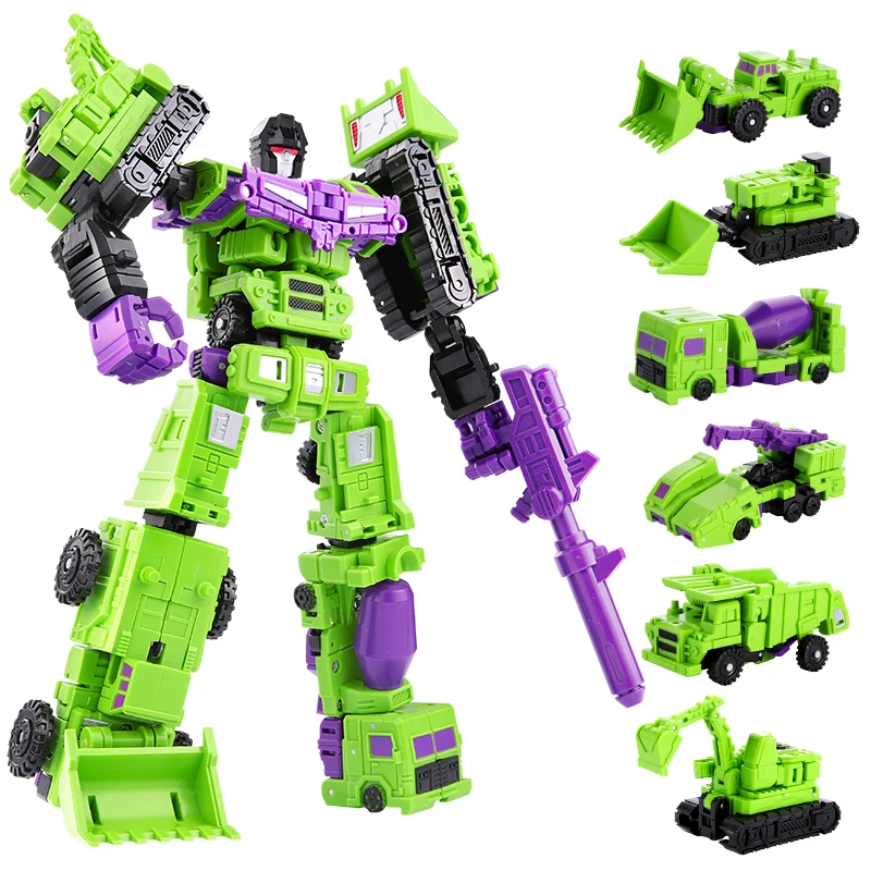

Transformation 6 in 1 Model MINI Devastator 21CM Action Figure Robot Plastic Toys BEST Gift Child Kid