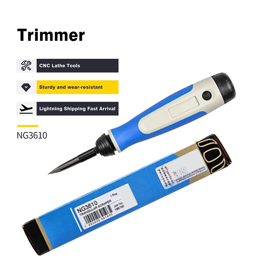

Trimming Artifact Adjustable Lengthened Triangular Scraper Tool NG3610 NG3000 Flat Trimming Burr Knifes With BT6001 EL0608 Tools