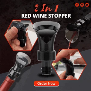 

2 in 1 Aerating Pourer for Red Wine Bar Accessories Flower Shape Pouring Decanter Silicone Wine Keep Fresh Seal Bottle Stopper