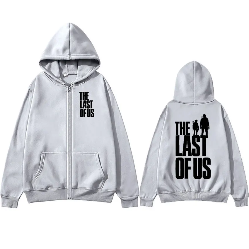 Толстовка с принтом на молнии The Last of Us для мужчин и женщин модный пуловер в стиле