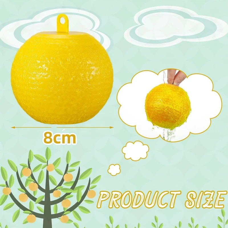 6 шт. липкий мяч-ловушка для насекомых клейкий мяч ловли ловушка (зеленый желтый)