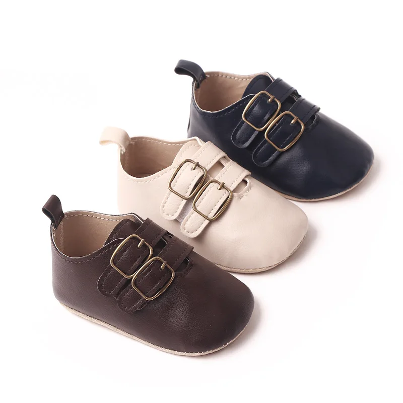 

KIDSUN Newborn Baby Shoes Baby Casual First Walkers Sneakers Soft PU Leather Baby Boys Girls Infant Toddler