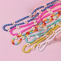 2021 personality bohemian adjustable temperament rice beads necklace for women party accessories