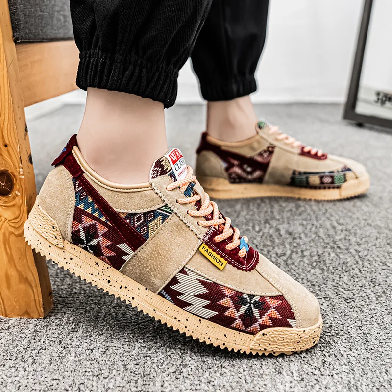 Кроссовки мужские в этническом стиле повседневные Оригинальные дизайнерские