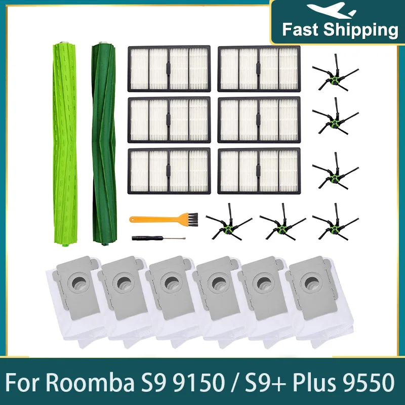 Replacement Parts Compatible with For IRobot Roomba S9 (9150) S9+ S9 Plus (9550) S Series Wi-Fi Connected Robot Vacuum Cleaner