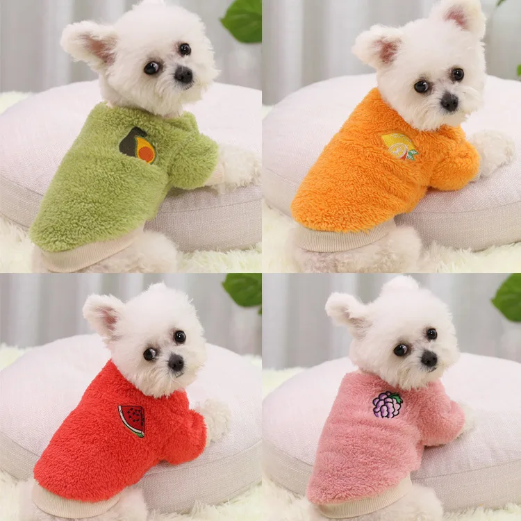 

Cute Pet Autumn and Winter Warm Two-legged Dog Clothes Teddy Pomeranian and Other Small and Medium-sized Dogs New Year Costumes
