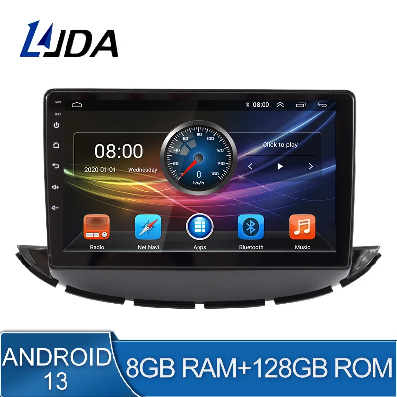 

Автомобильный мультимедийный плеер 8G + 128G DSP Android 13 для Chevrolet Trax 2017 2018 2019 2 Din автомобильный радиоприемник GPS Navi Stereo WiFi Octa Core