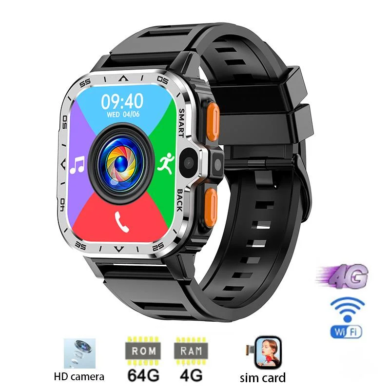 

2023 Smartwatch With HD Camera Man Woman 2G 4G Sim Card 64GB 16GB RAM NFC GPS WiFi Waterproof Telephone Smart Watch Pk DW88 DW89