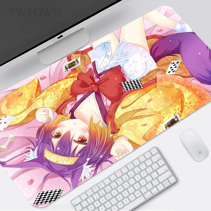 

No Game No Life Mouse Pad Gamer XL Home Computer New HD Mousepad XXL Desk Mats Office Soft Anti Slip Carpet Laptop Table Mat