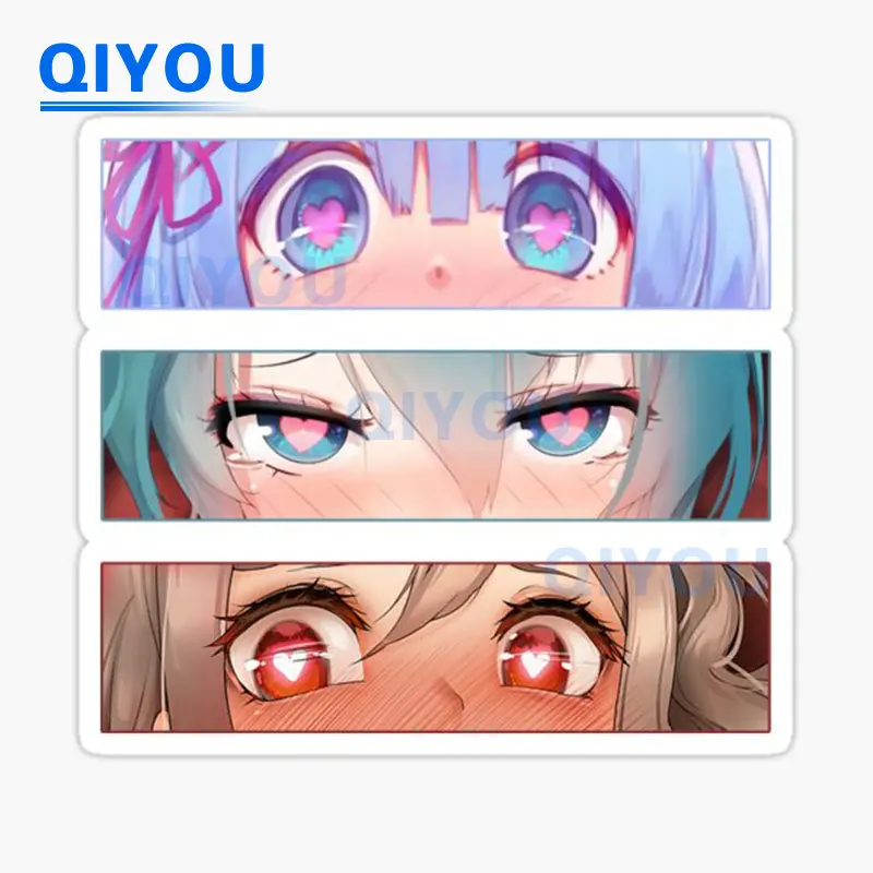 Lewd Eyes наклейки для мультфильма искусство аниме фон Автомобильная наклейка для гостиной багажа наклейка из ПВХ
