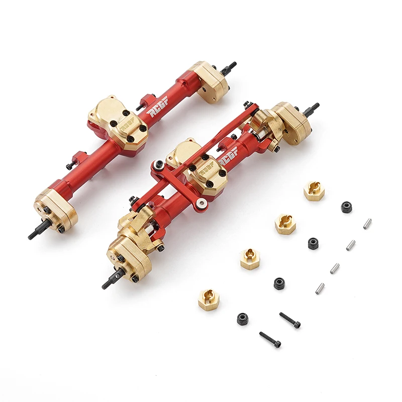 Передняя и задняя оси RCGOFOLLOW для радиоуправляемой гусеницы Axial SCX24 Gladiator Jlu Mustang C10