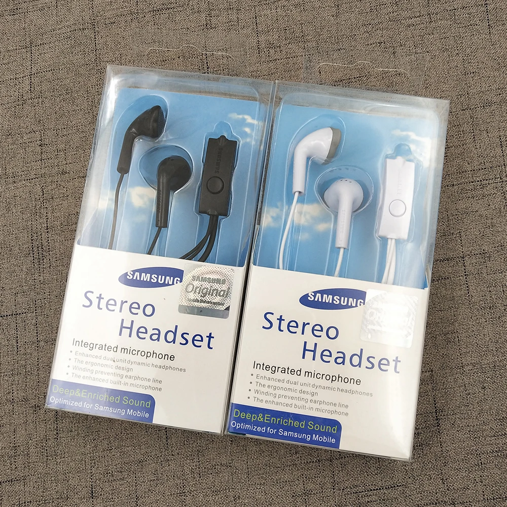 Оригинальные Samsung S5830/EHS61 наушники 3,5 мм, спортивные наушники-вкладыши, проводной микрофон для Galaxy A6 A7 A8 A9 A10 A20 A30 A40 A50 A70 S10 +