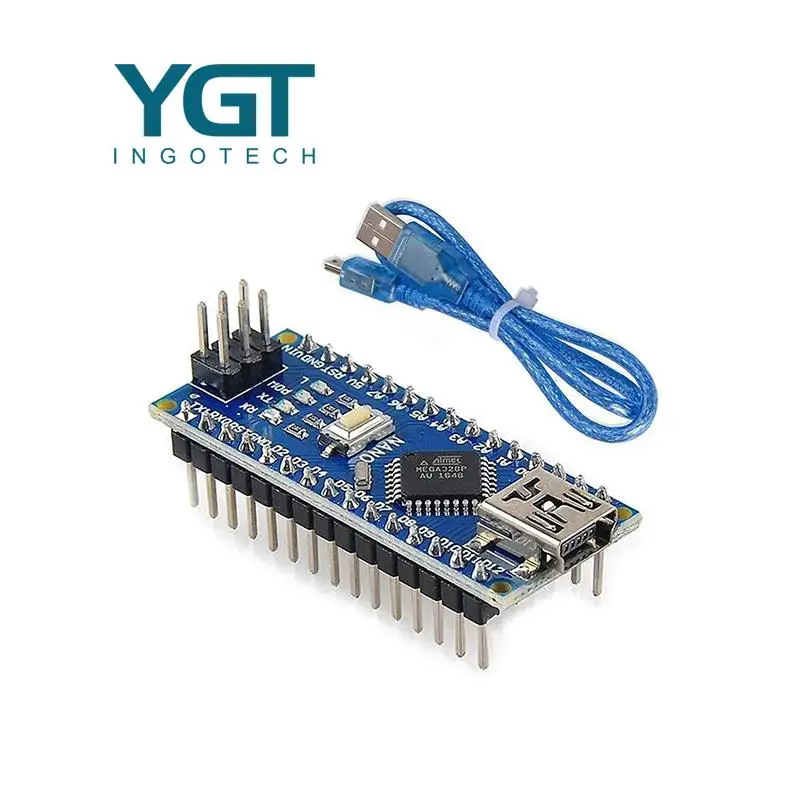 

Nano 3.0 Mini Type-C Micro USB с Загрузчиком совместимый контроллер Nano для USB драйвера Arduino CH340 16 МГц ATMEGA328P/168P
